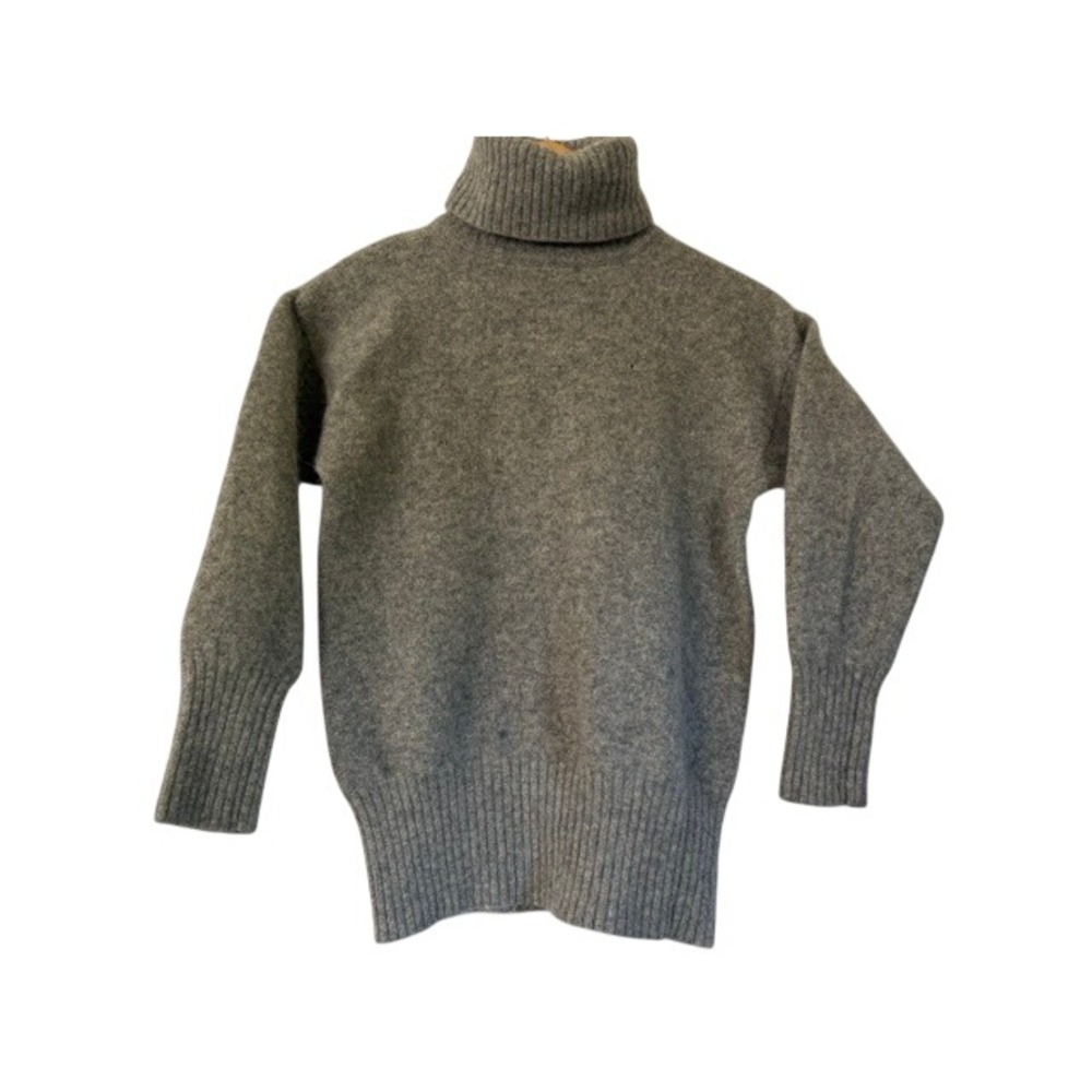 Vintage Gap Clothing Co Gray Lambswool Angora Turtleneck Sweater Small S